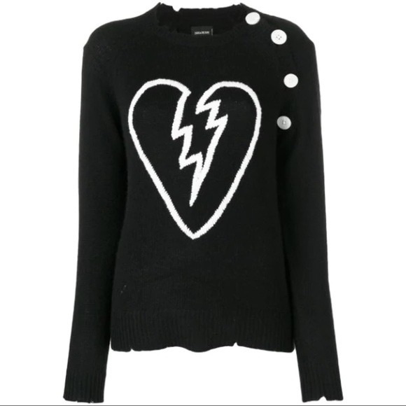 ZADIG & VOLTAIRE CASHMERE SWEATER - Picture 1 of 3